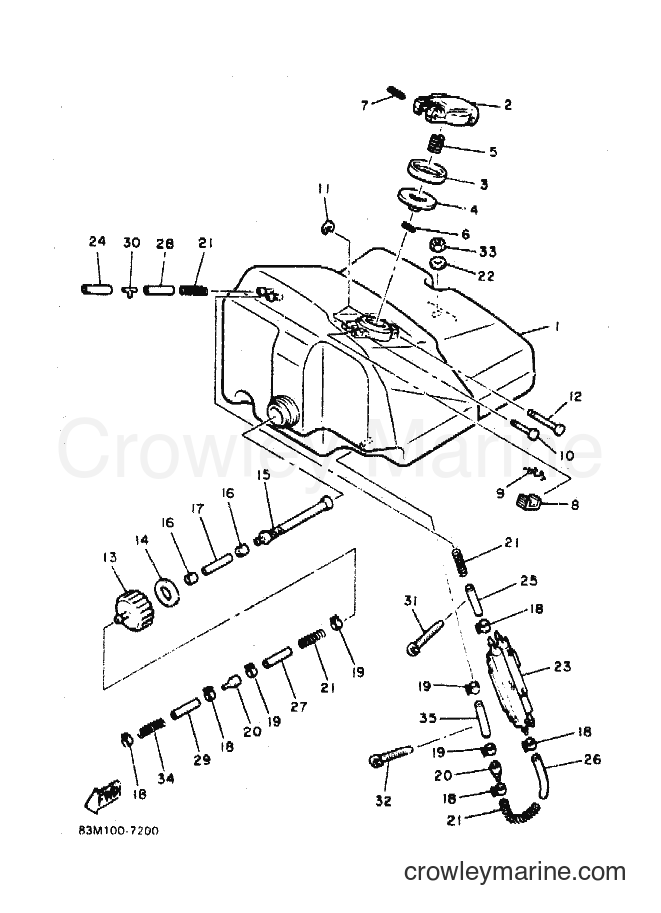 1990 Snowmobile CF300P - CF300P (86W1) [010] - FUEL TANK