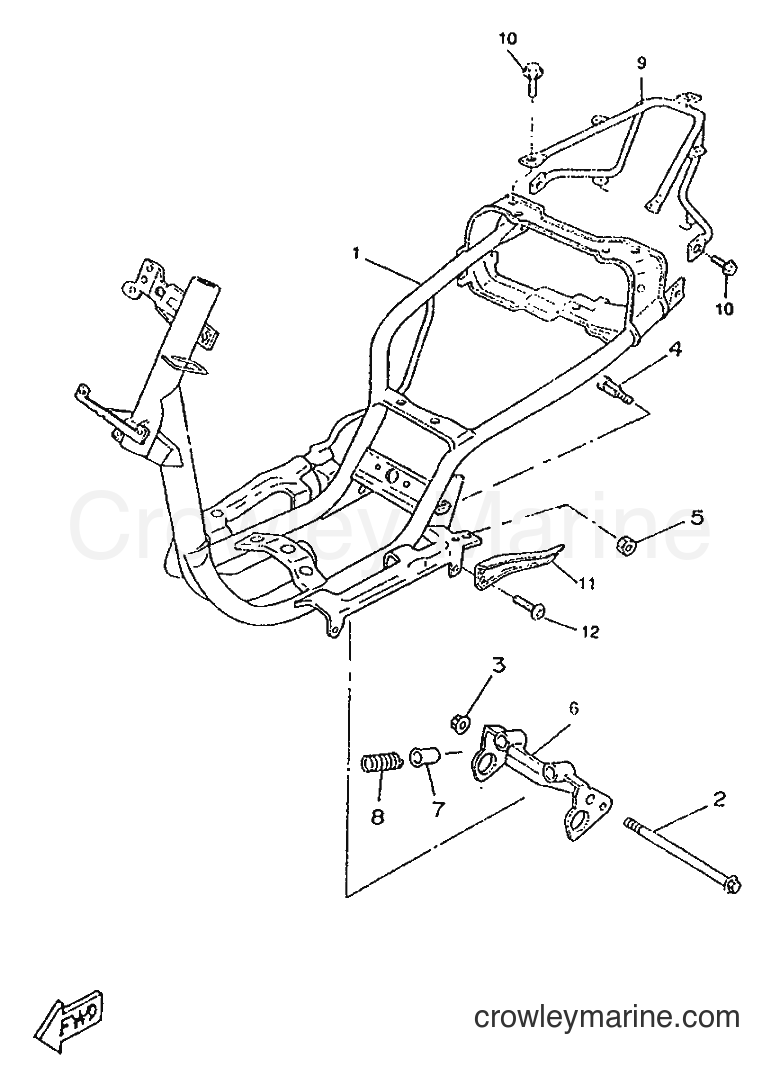 1995 Scooter CW50RS - CW50RS (4TD1) [999] - FRAME