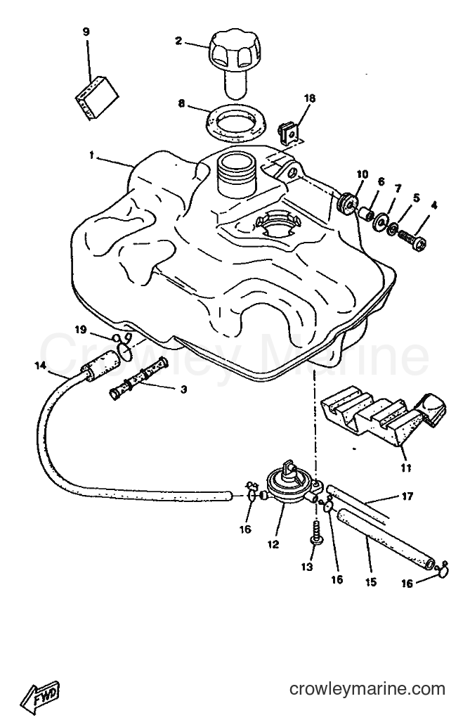 1996 Scooter CW50RSX - CW50RSX (4YC1) [999] - FUEL TANK
