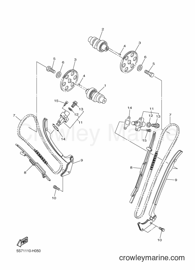 Yamaha Motors XVS950A (5S7C) [010] - CAMSHAFT & CHAIN