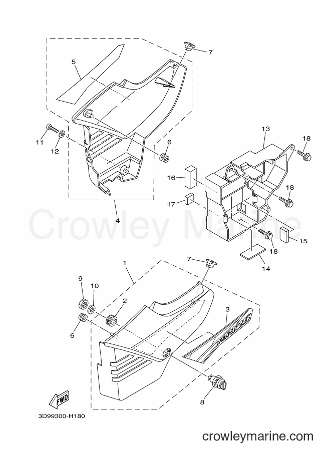 Yamaha Motors YBR125ED (3D99) [010] - SIDE COVER