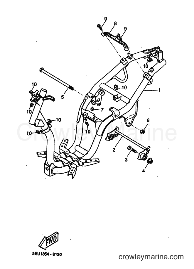 Yamaha Motors YH50 (5UB2) [010] - FRAME