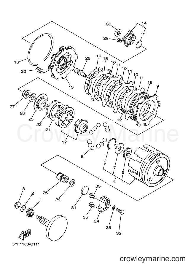 2008 ATV YFM50 - YFM50 (5YFF) [010] - CLUTCH