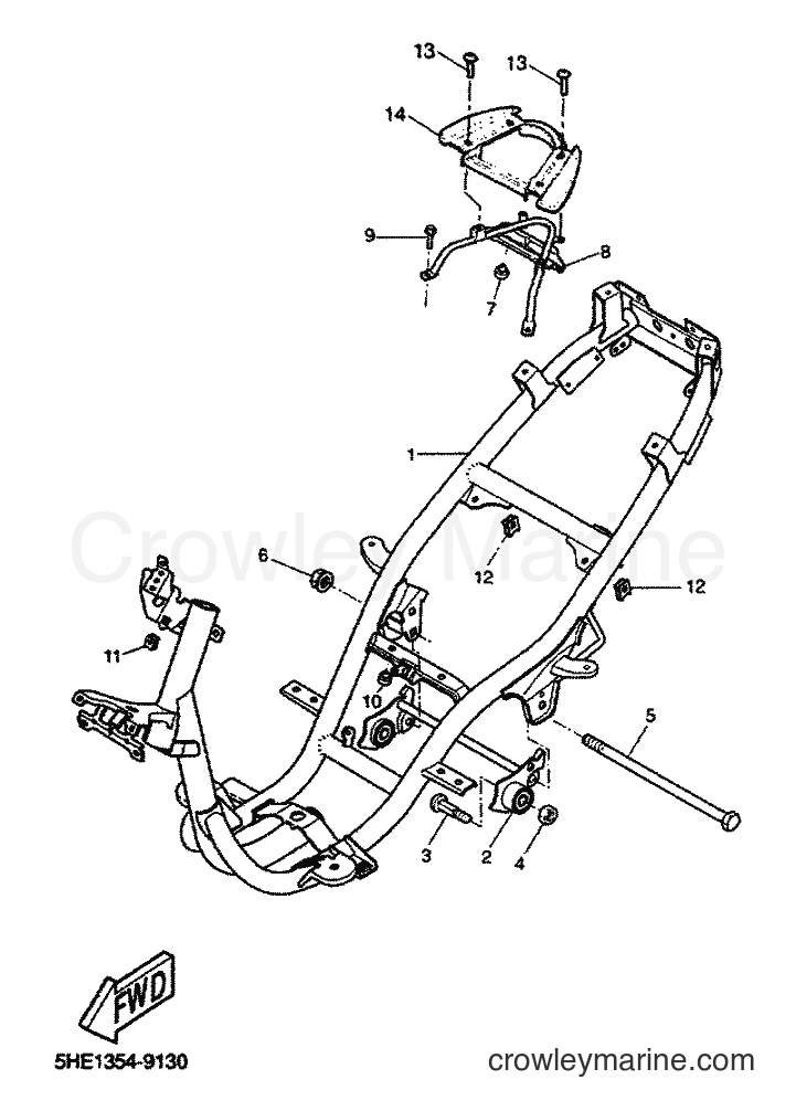 1999 Scooter YQ50 - YQ50 (5HE5) [010] - FRAME
