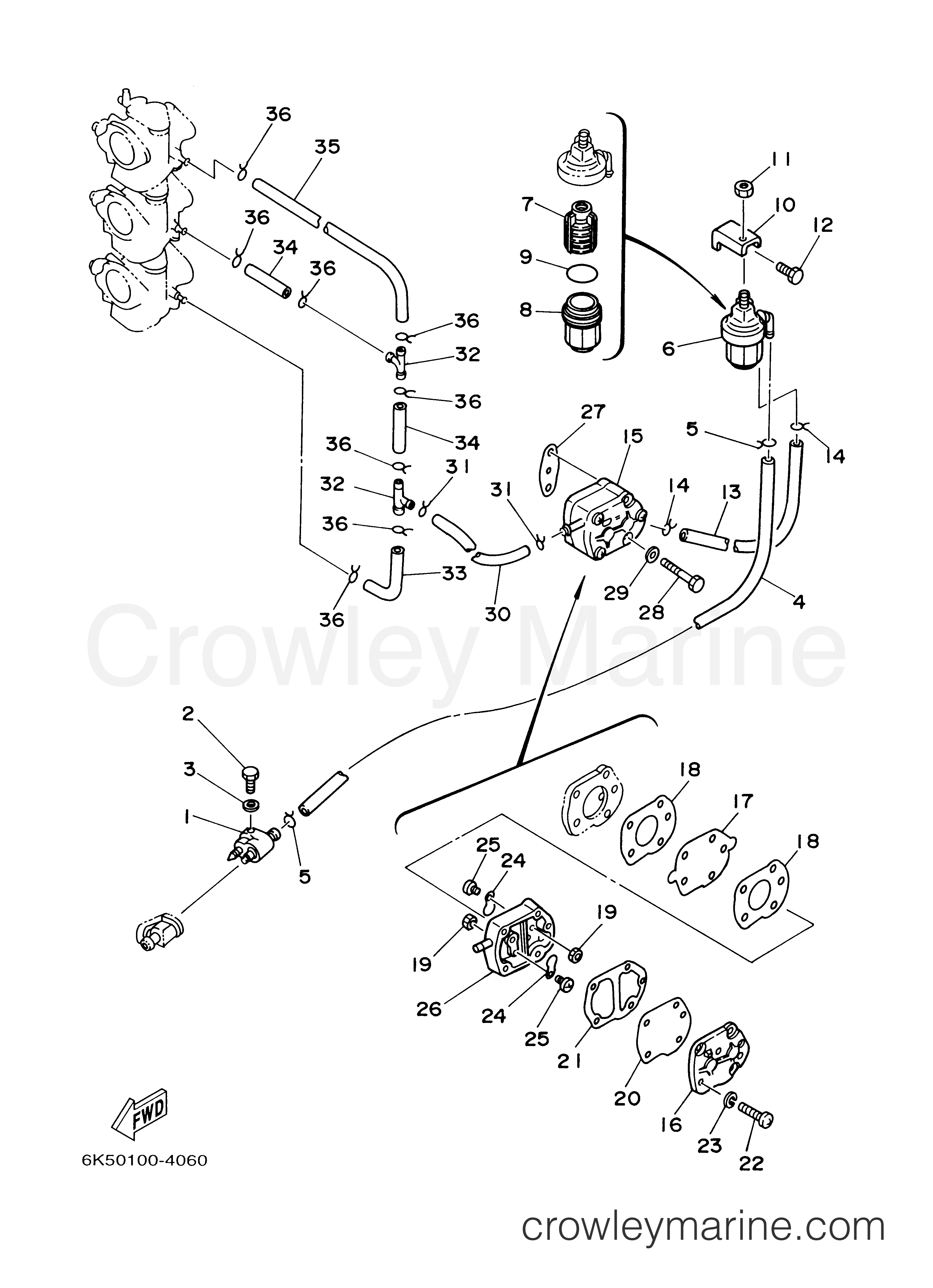 Yamaha Motors E60MLHY - FUEL 1