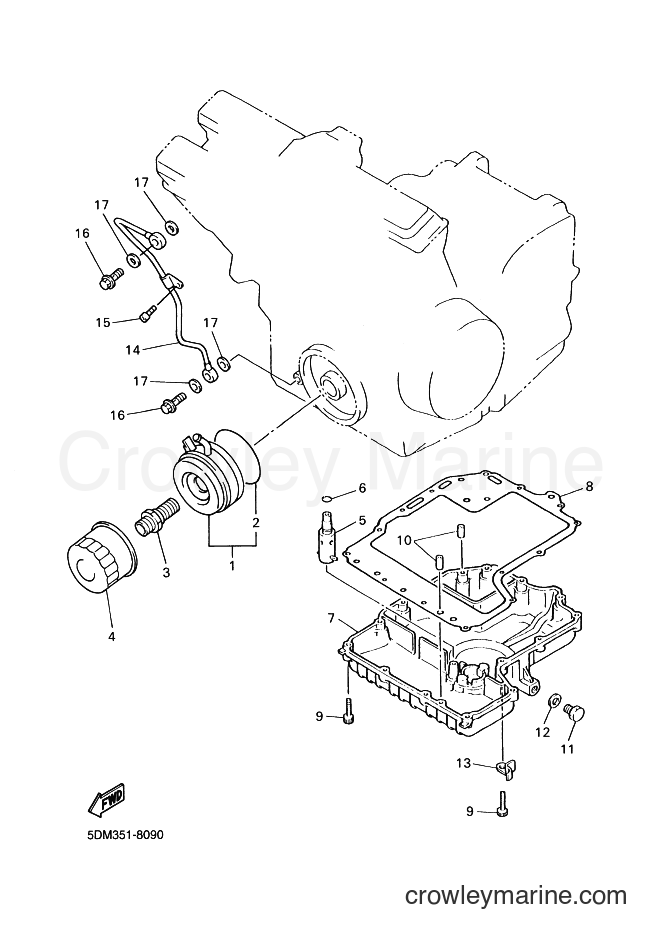 Yamaha Motors FZS600 (5RT4) [090] - OIL COOLER
