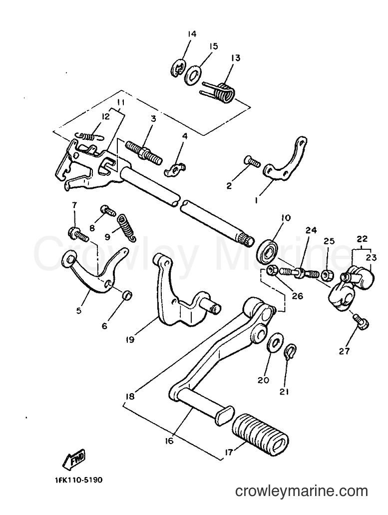 1992 Cruiser VMX1200 - VMX1200 (2EN) [999] - SHIFT SHAFT
