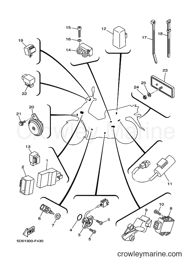 Yamaha Motors T135FI (5D62) [010] - ELECTRICAL 2