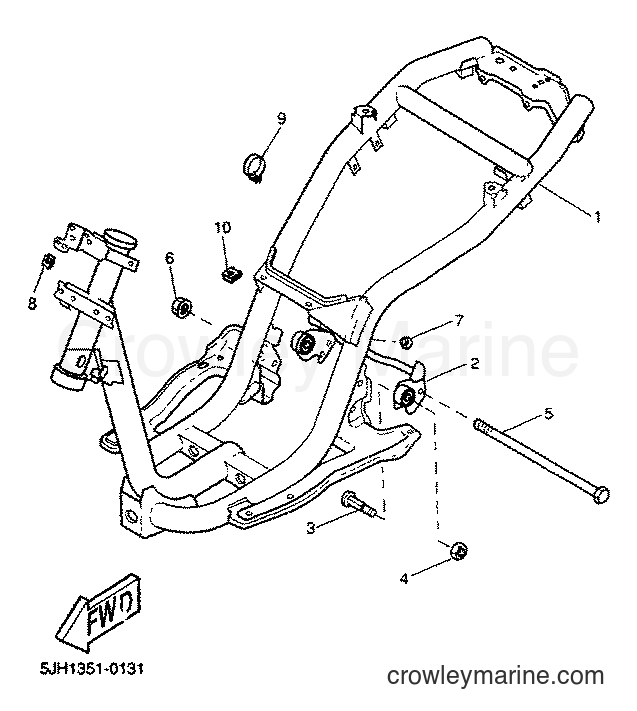 2001 Scooter EW50 - EW50 (5JH3) [020] - FRAME