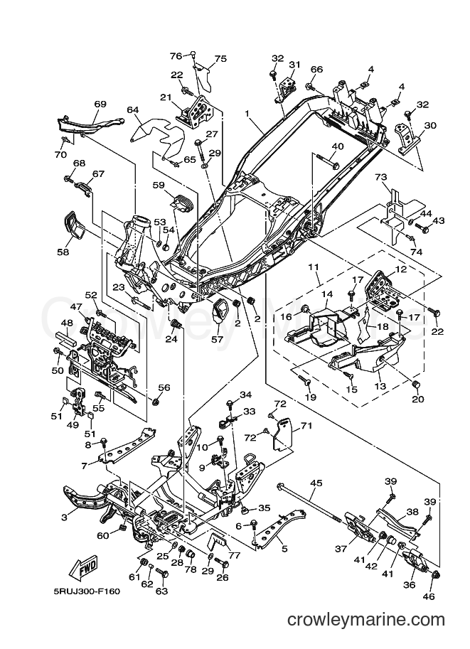 Yamaha Motors YP400A (5RUJ) [010] - FRAME