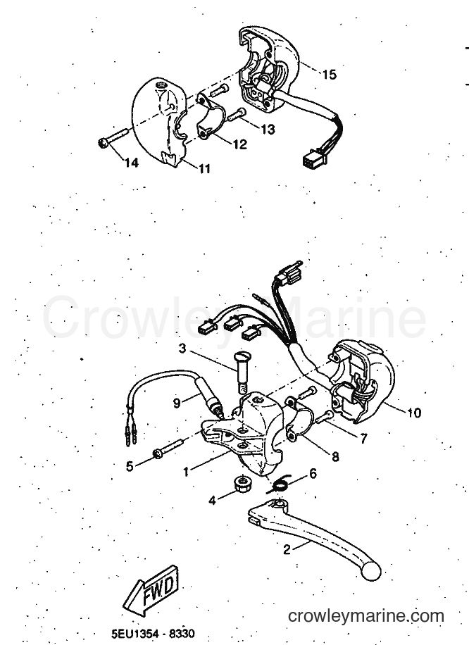 1999 Scooter YH50 - YH50 (5FV1) [010] - HANDLE SWITCH & LEVER