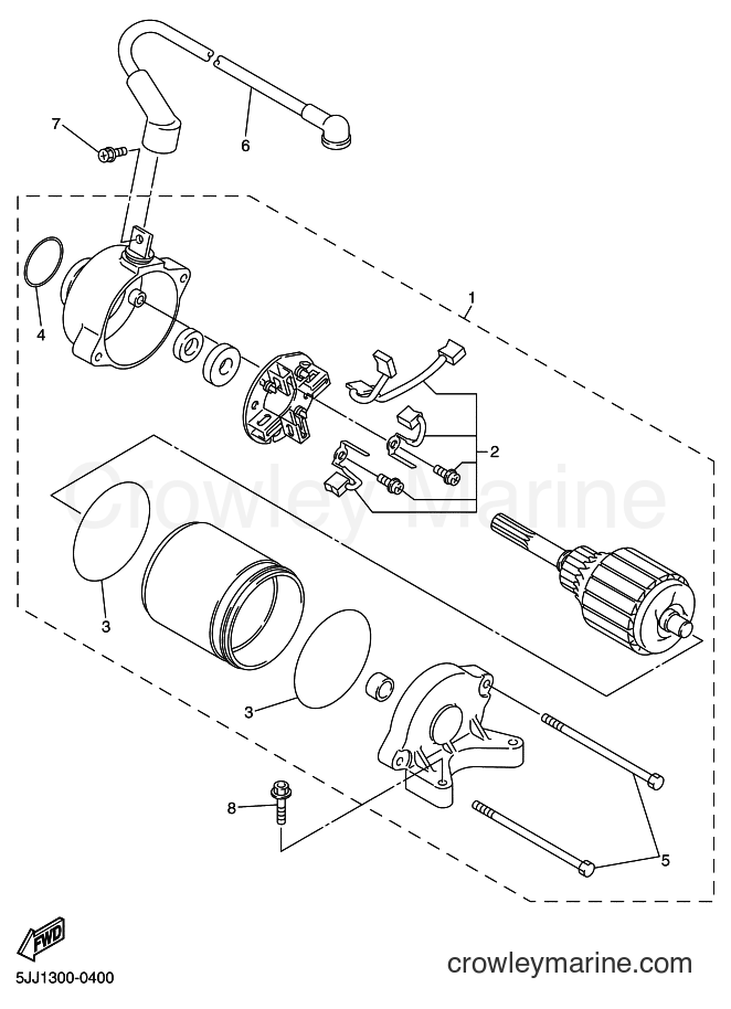 Yamaha Motors YZF-R1 (5JJ1) [070] - STARTING MOTOR
