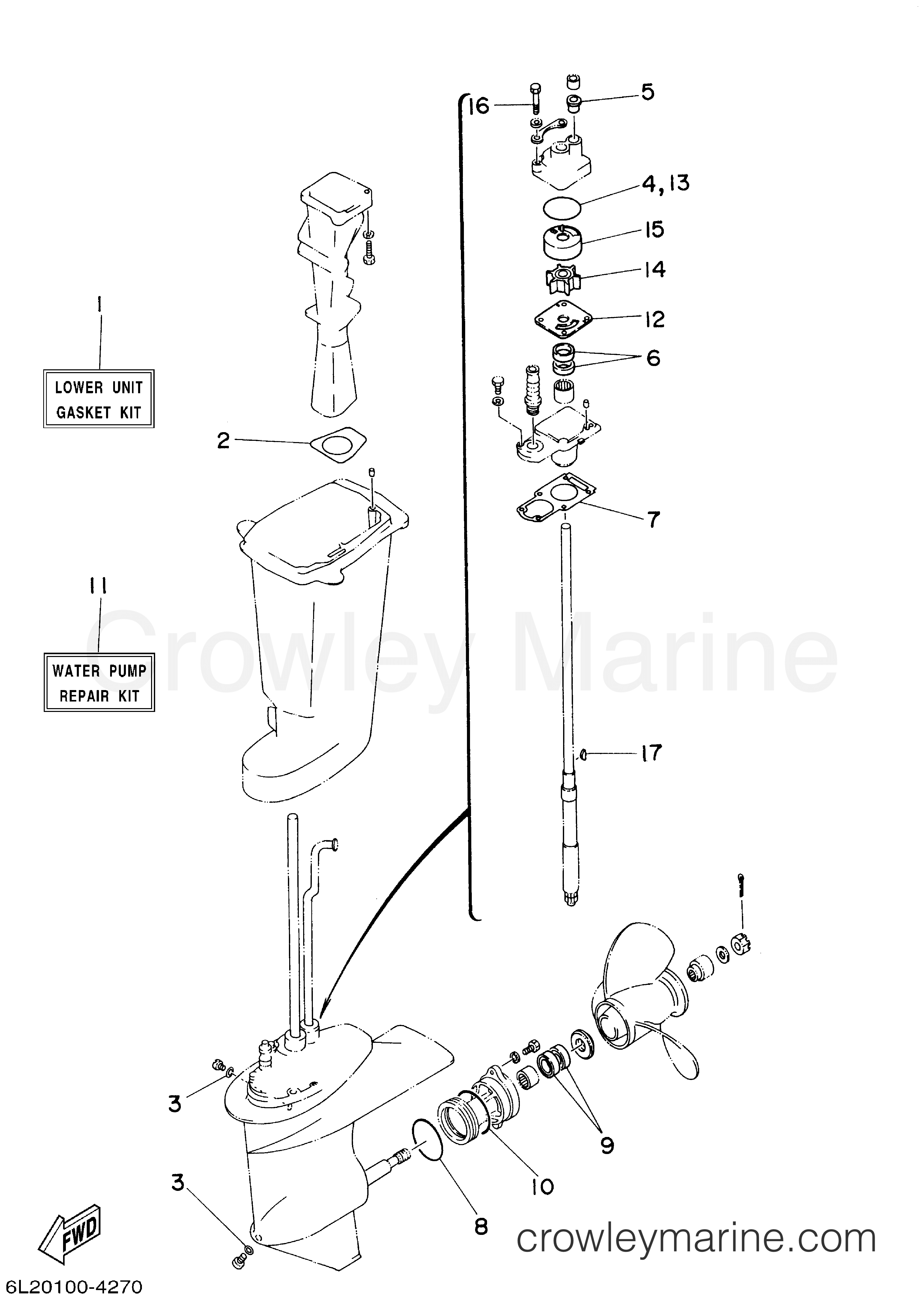 Yamaha Motors 25MSHA - REPAIR KIT 2