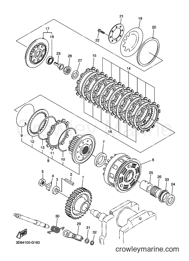 Yamaha Motors XVS1300A (11C2) [010] - CLUTCH