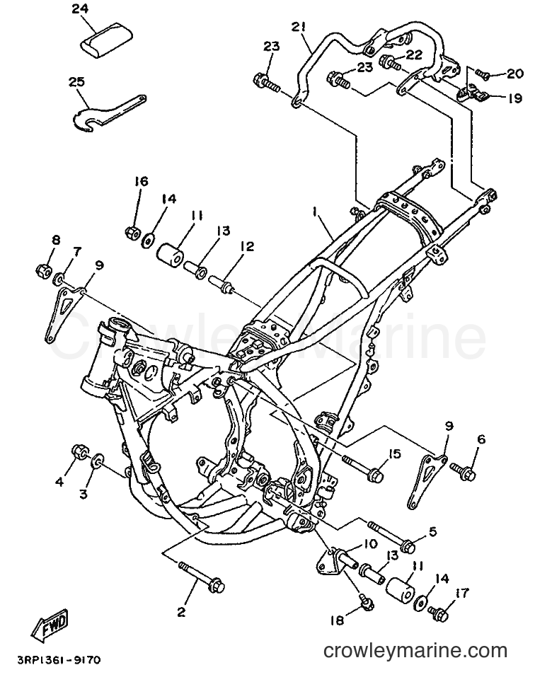 1990 Dirt Bike DT125R - DT125R (3RN2) [999] - FRAME