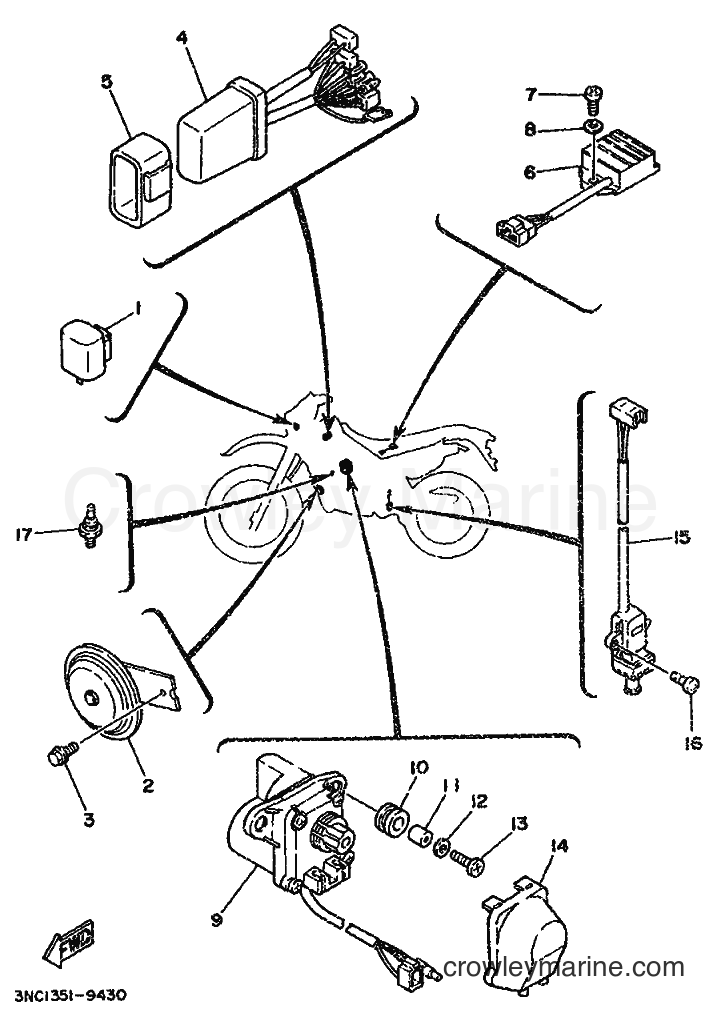 1996 Dirt Bike DT125R - DT125R (3RM8) [020] - ELECTRICAL 2