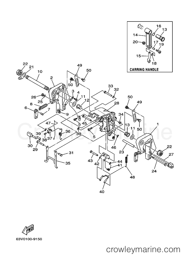Yamaha Motors 15F (63W) [100] - BRACKET 1