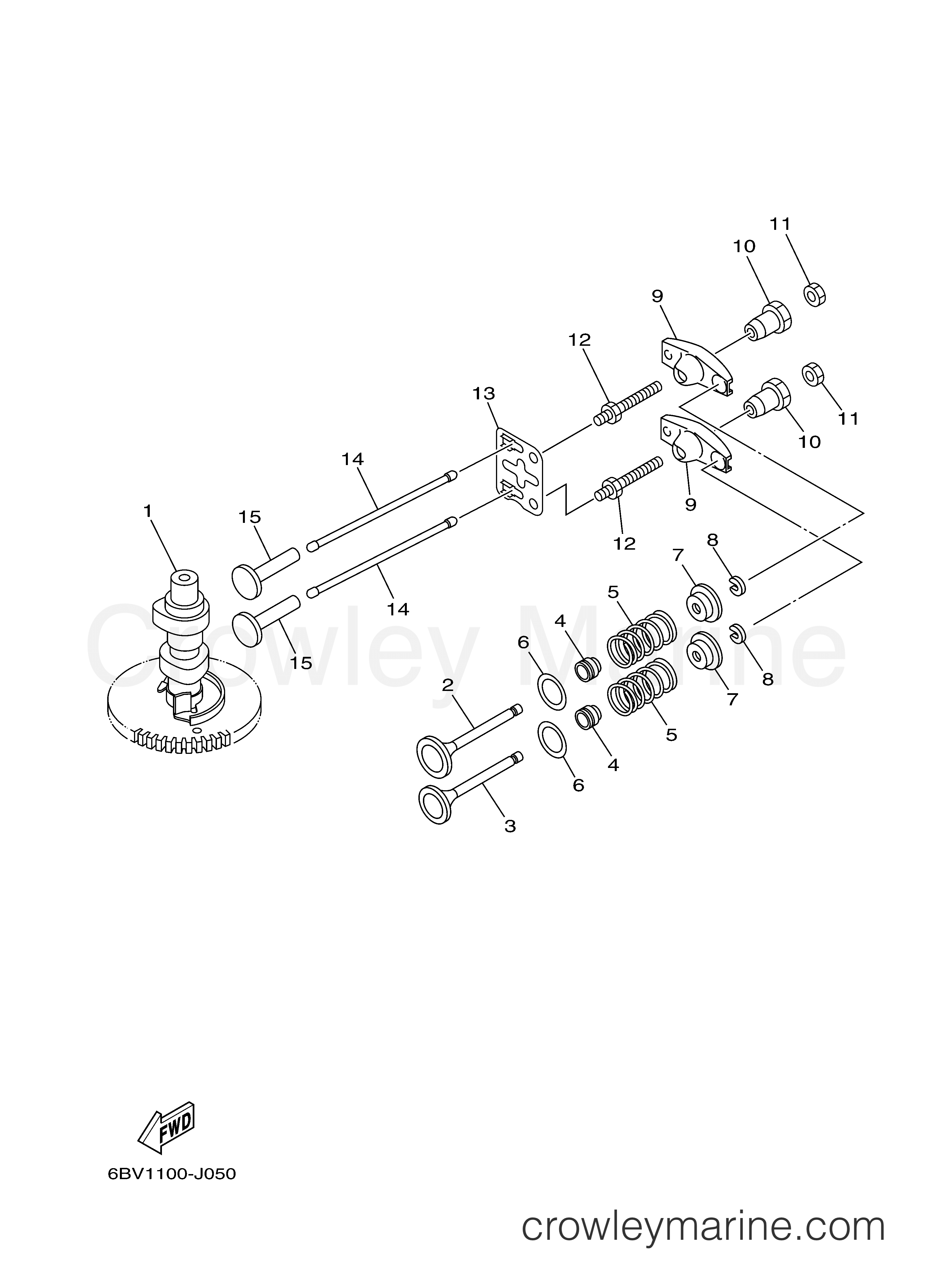 Yamaha Motors F4SMHA - VALVE