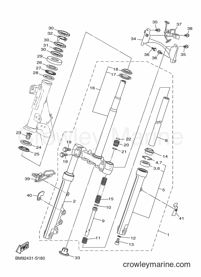 Yamaha Motors LTV125 (BM94) [010] - STEERING