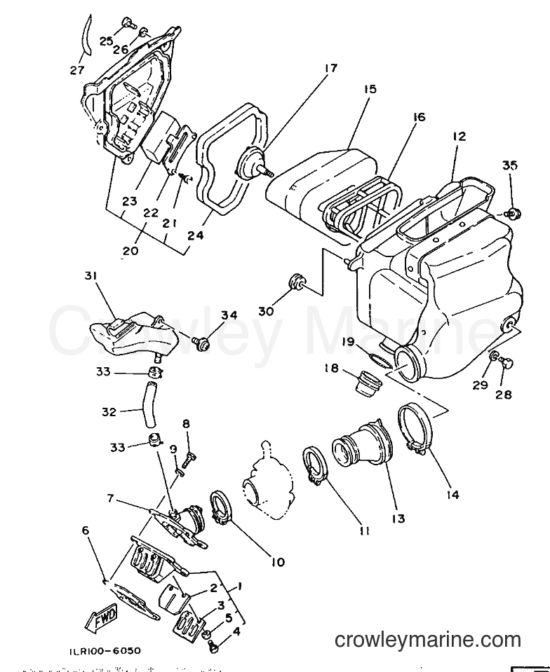 Yamaha Motors YZ80 (1LR) [999] - INTAKE