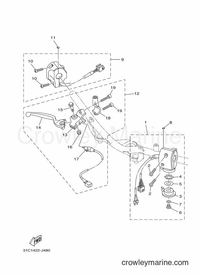 2010 Scooter T115SEC - T115SEC (31C3) [010] - SWITCH & LEVER FOR DRUM BRAKE