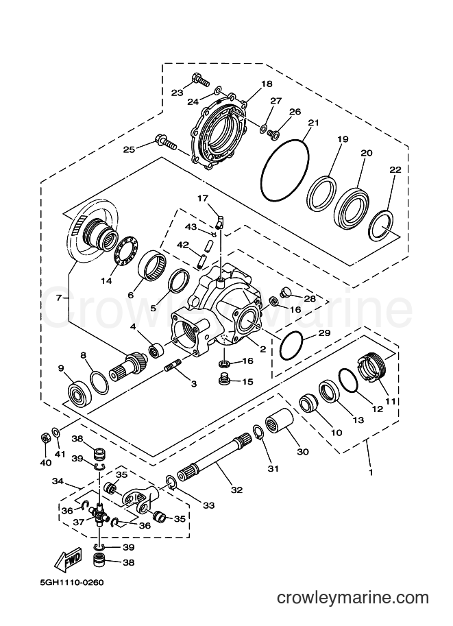Yamaha Motors YFM400A (5HA3) [010] - DRIVE SHAFT