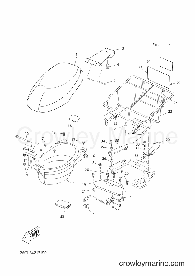 Yamaha Motors YN50FT (2ACL) [020] - SEAT