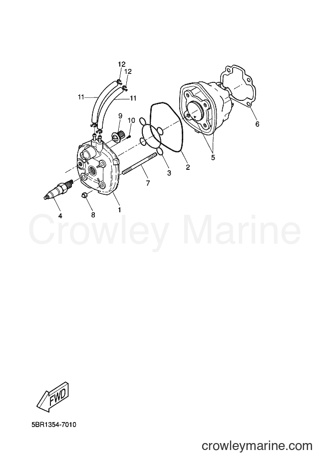2000 Scooter YQ50 - YQ50 (5HEN) [010] - CYLINDER