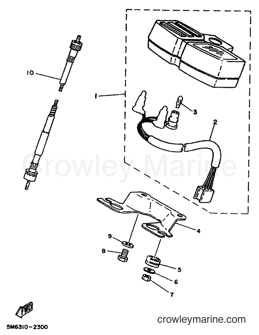 1992 Scooter DT50M - DT50M (4ET1) [999] - METER