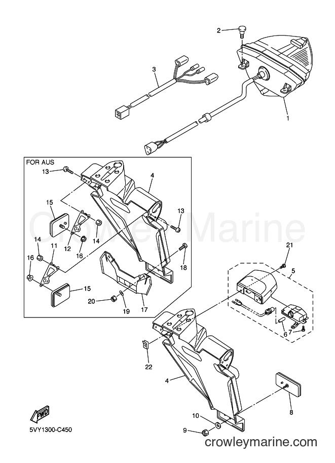 2004 Sport Bike YZF-R1 - YZF-R1 (5VY1) [070] - TAILLIGHT