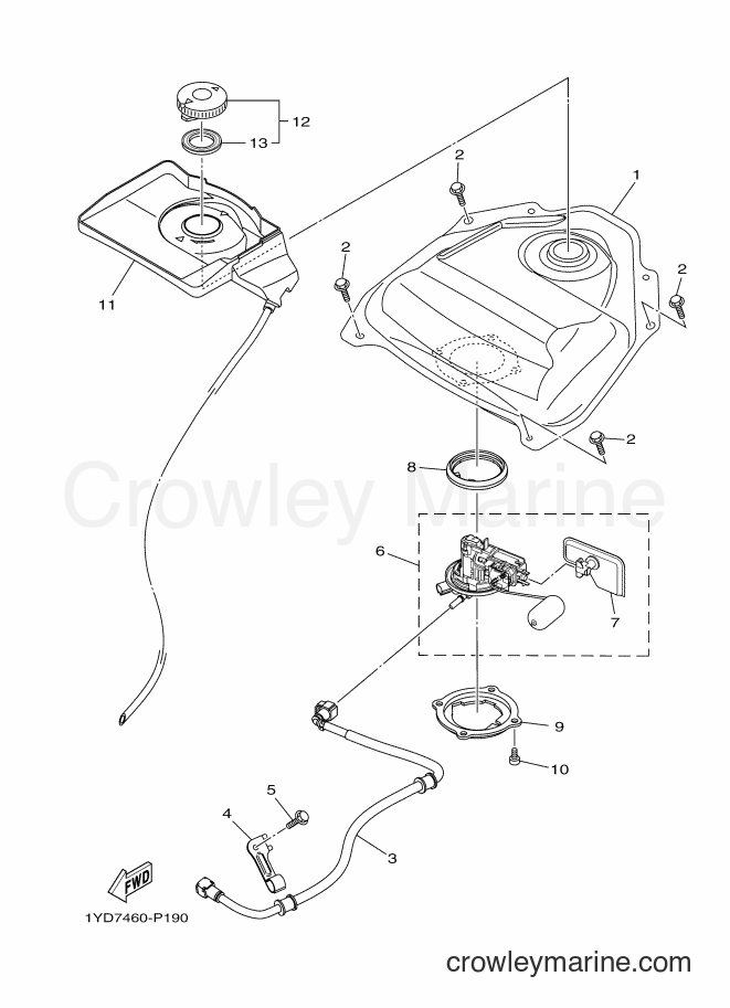 2015 Scooter AF115FC - AF115FC (1YD8) [010] - FUEL TANK