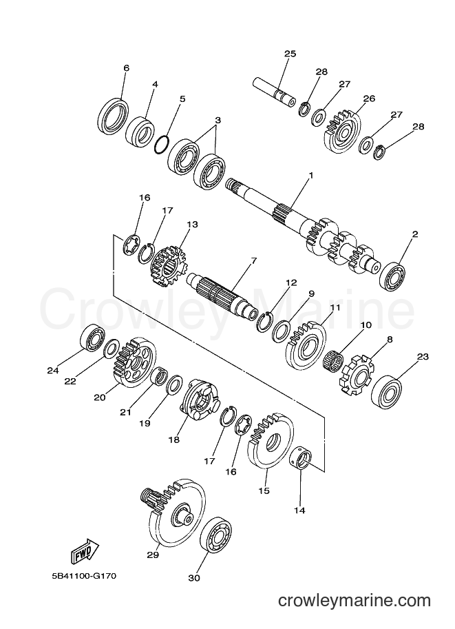 2009 ATV YXR700F - YXR700F (5B4S) [010] - TRANSMISSION