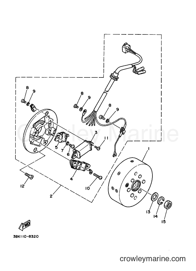 1994 Dirt Bike DT50LC - DT50LC (3BKA) [010] - GENERATOR