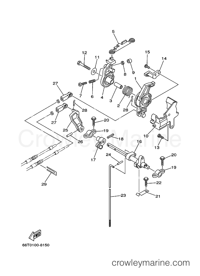 Yamaha Motors (E)40X (66T) [290] - CONTROL
