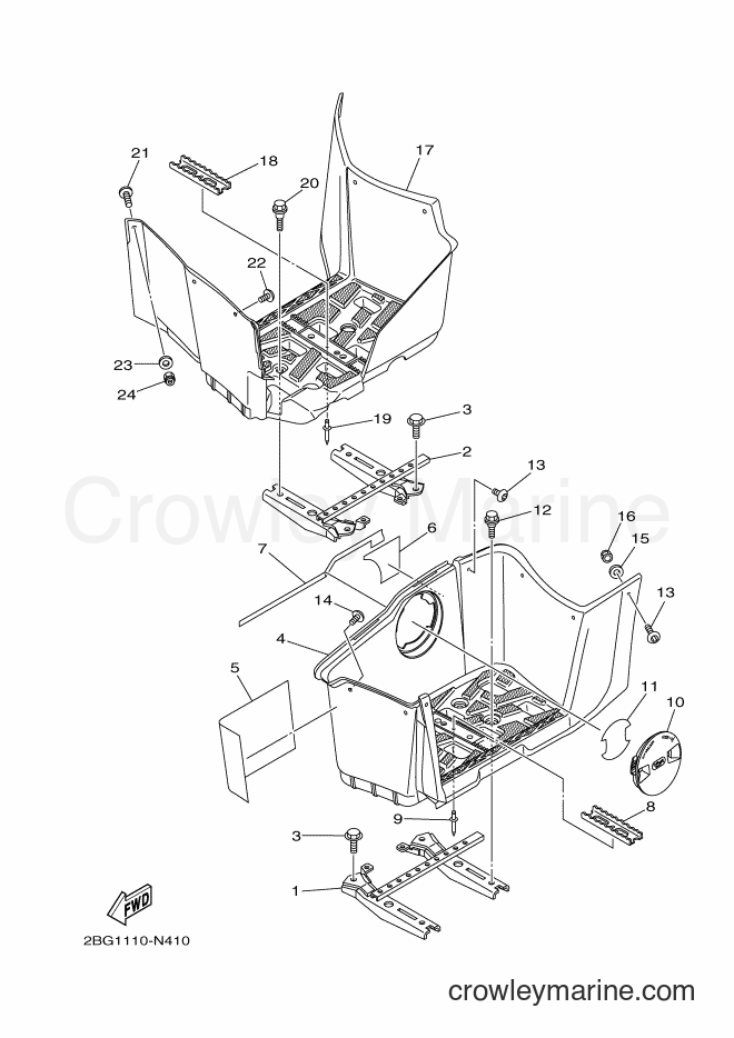 2014 ATV YFM700FWAD - YFM700FWAD (2BG2) [010] - STAND & FOOTREST