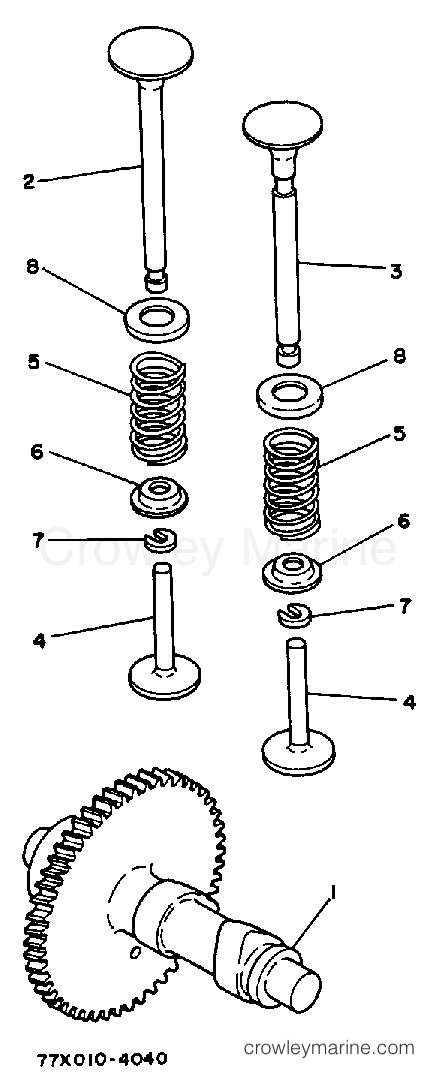 Yamaha Motors EF2800 - CAMSHAFT - VALVE (800101~)