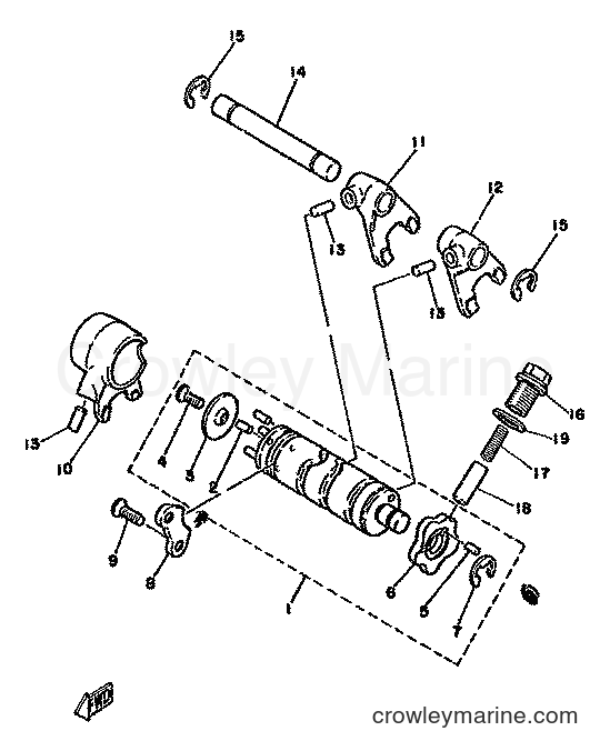 1980 Dirt Bike YZ50G - YZ50G (3R0) [999] - SHIFT CAM & FORK