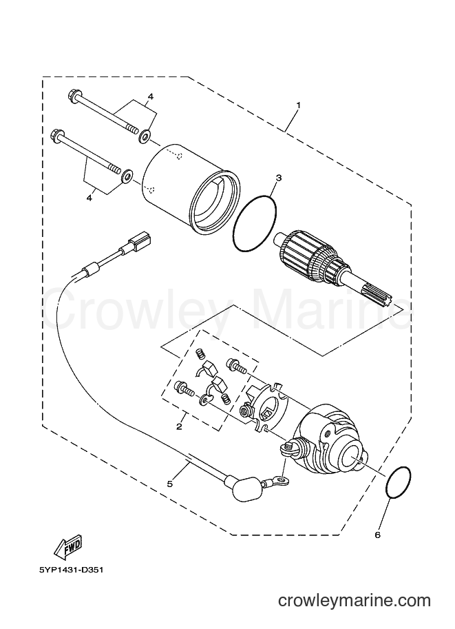 2010 Scooter T135HC - T135HC (5P72) [010] - STARTING MOTOR
