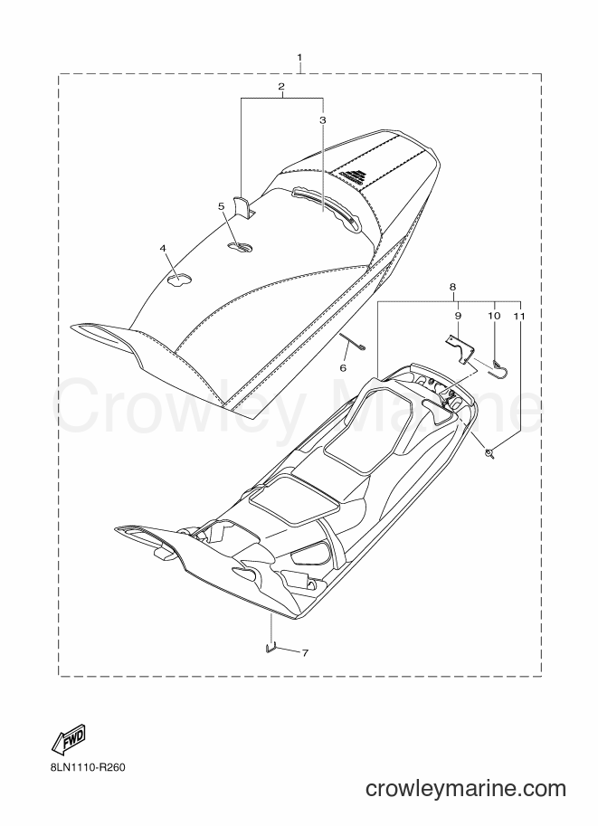 Yamaha Motors SRV10SP (8LN2) [010] - SEAT