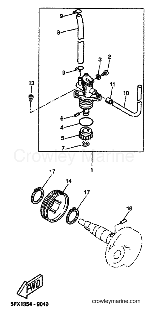 1999 Scooter CW50RS - CW50RS (5FX9) [999] - OIL PUMP