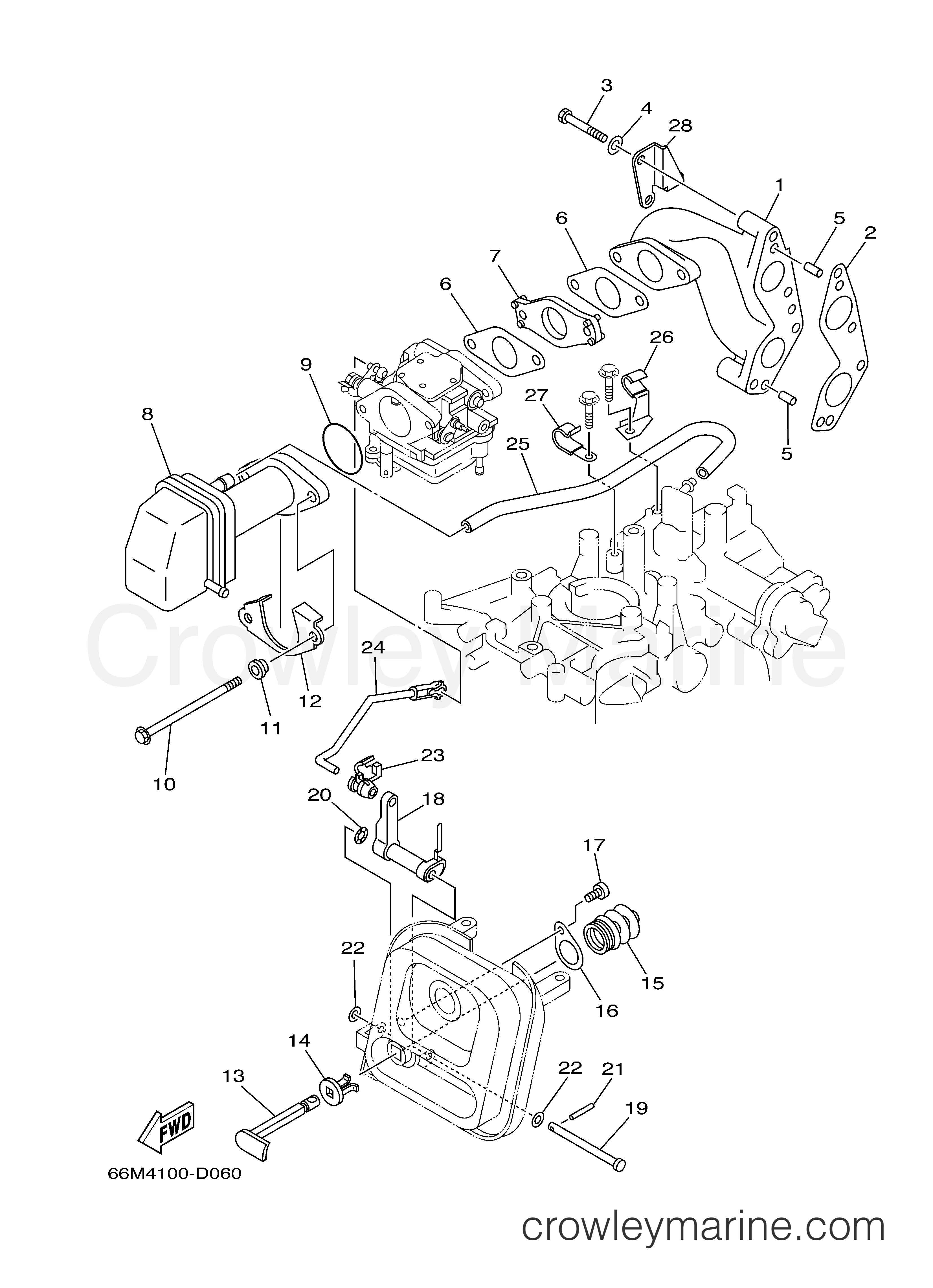 Yamaha Motors F15MLHD - INTAKE