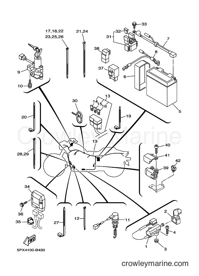 Yamaha Motors XV1700PC (5PX4) [010] - ELECTRICAL 2