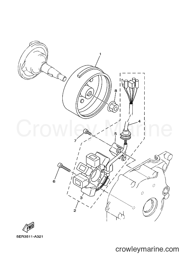 Yamaha Motors T105E (5ER6) [010] - GENERATOR