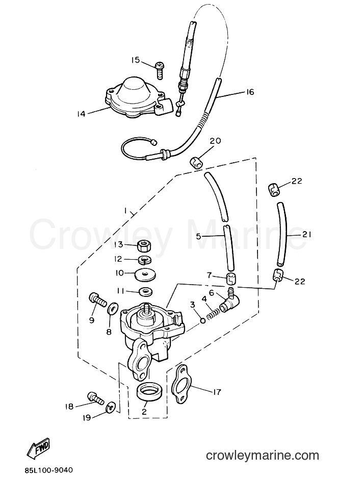 Yamaha Motors CS340E (8BE7) [020] - OIL PUMP