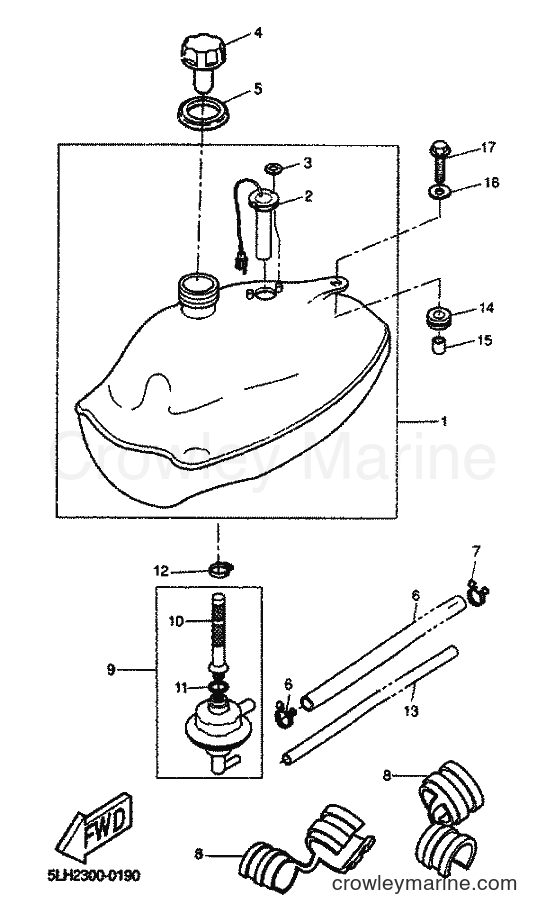2001 Scooter EW50 - EW50 (5JH3) [020] - FUEL TANK