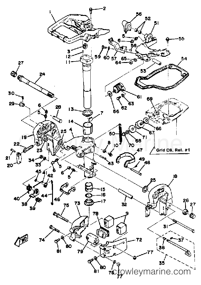 Yamaha Motors 30ELN - BRACKET