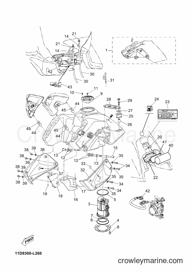 2015 Dirt Bike XT660Z - XT660Z (2BD6) [010] - FUEL TANK