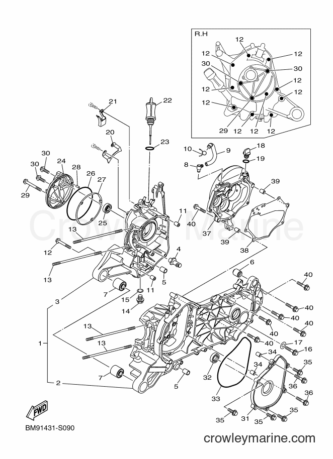 2017 Street Bike LTV125 - LTV125 (BM91) [010] - CRANKCASE