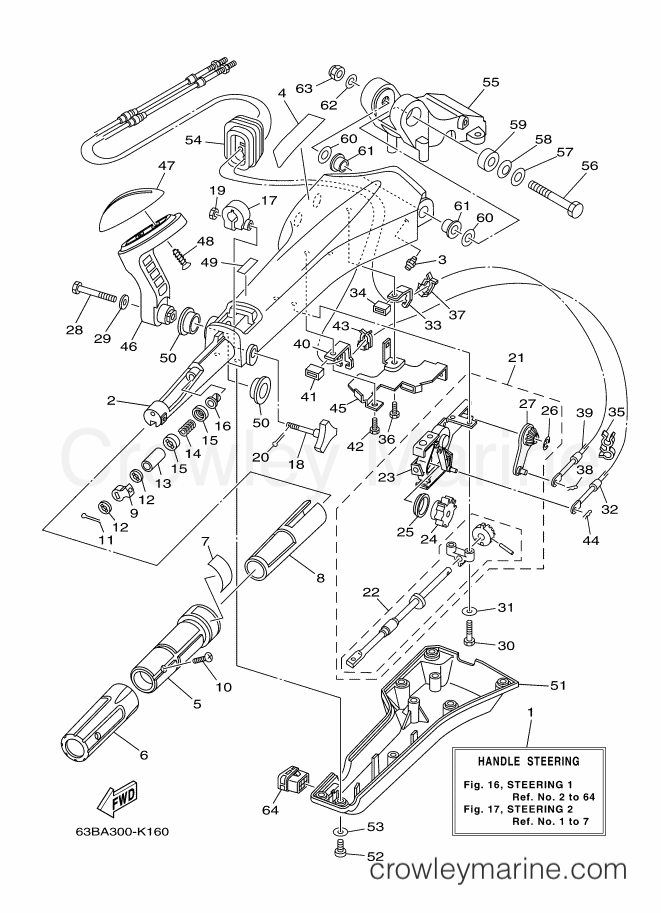 Yamaha Motors 40VEO (63CA) [170] - STEERING 1