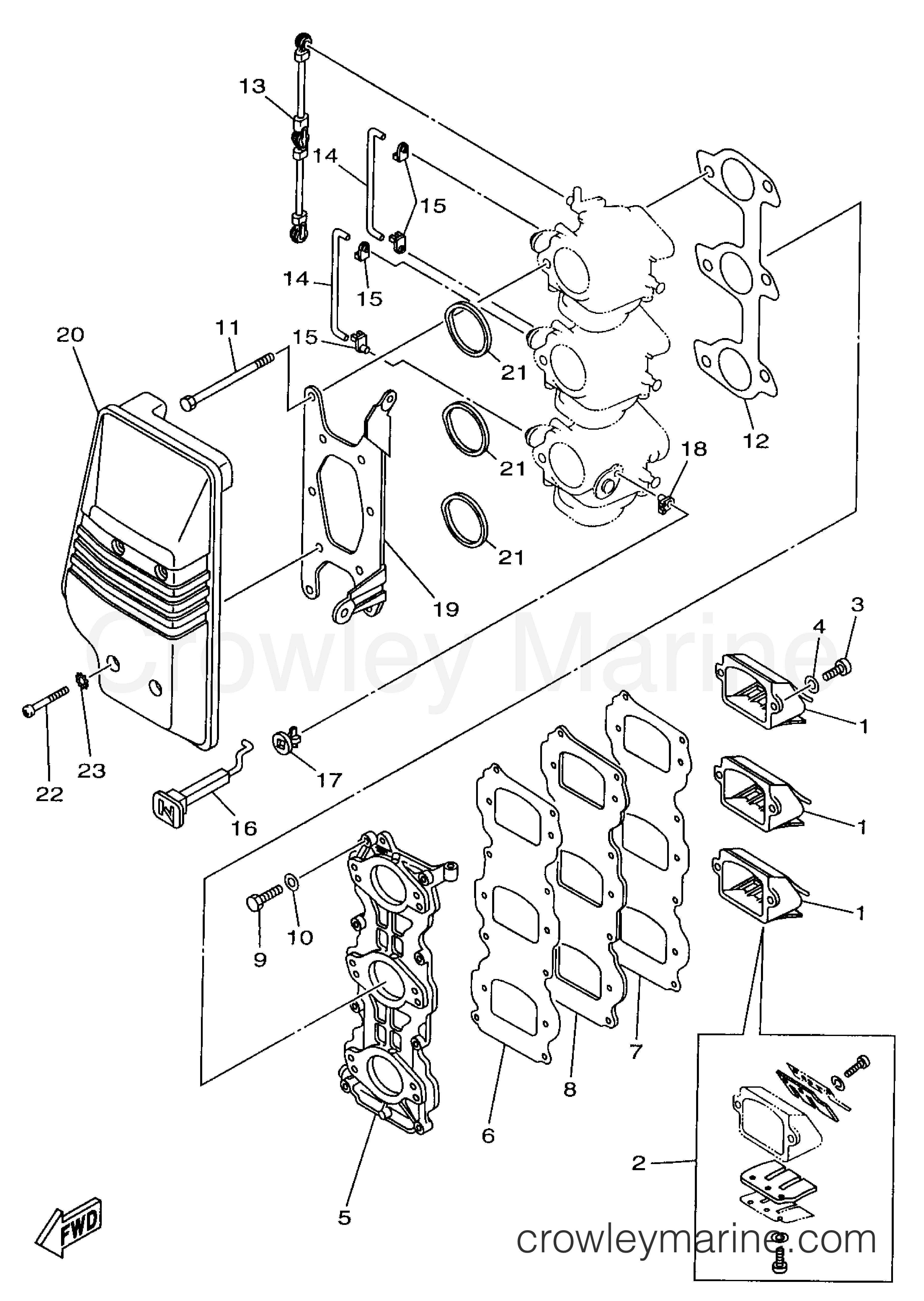 Yamaha Motors E60MLHW - INTAKE